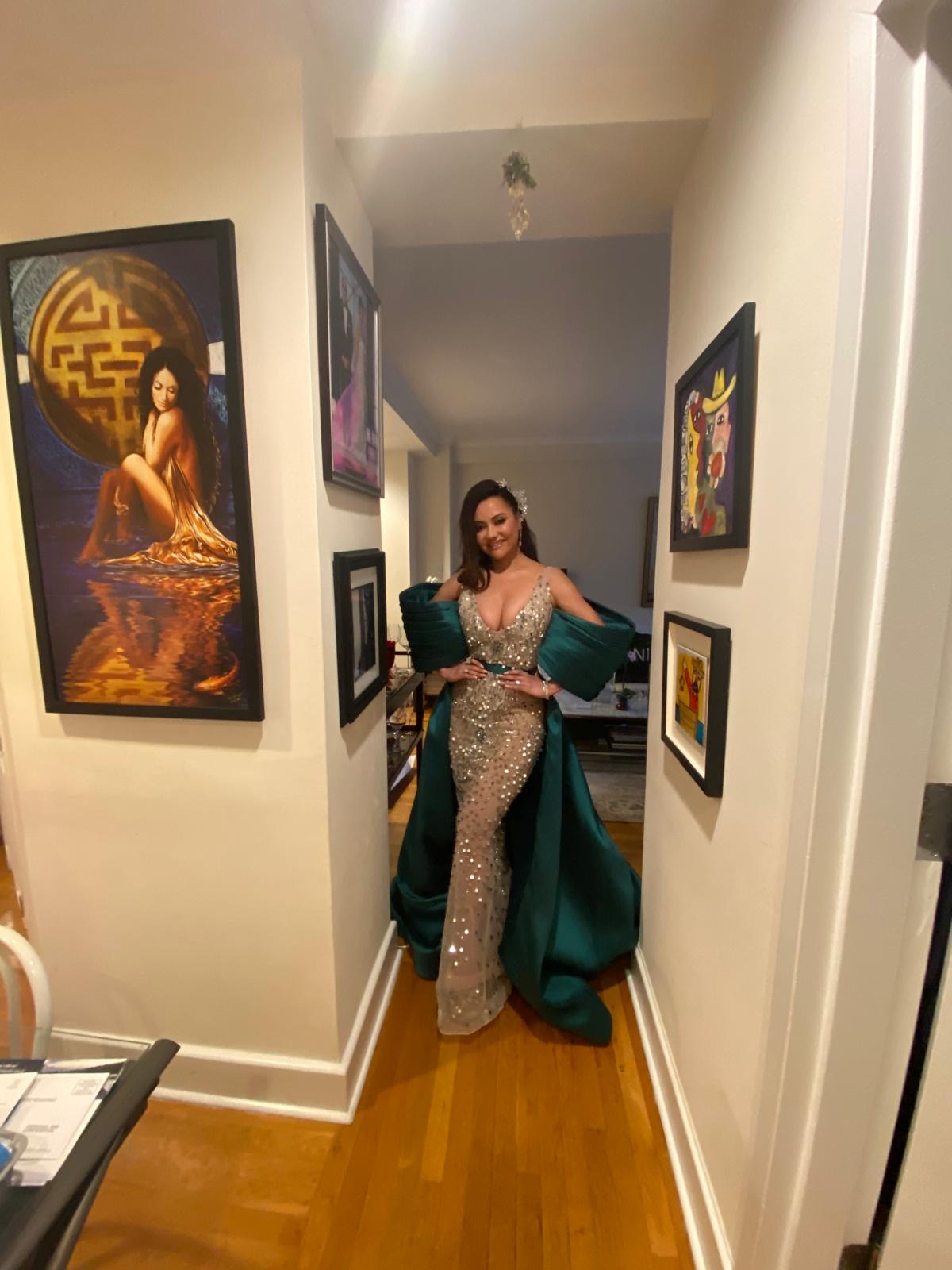 luisa bling ball gown with