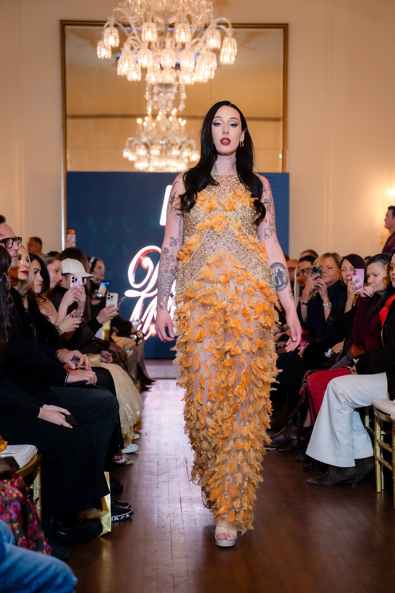 The Celestial Feather Gown