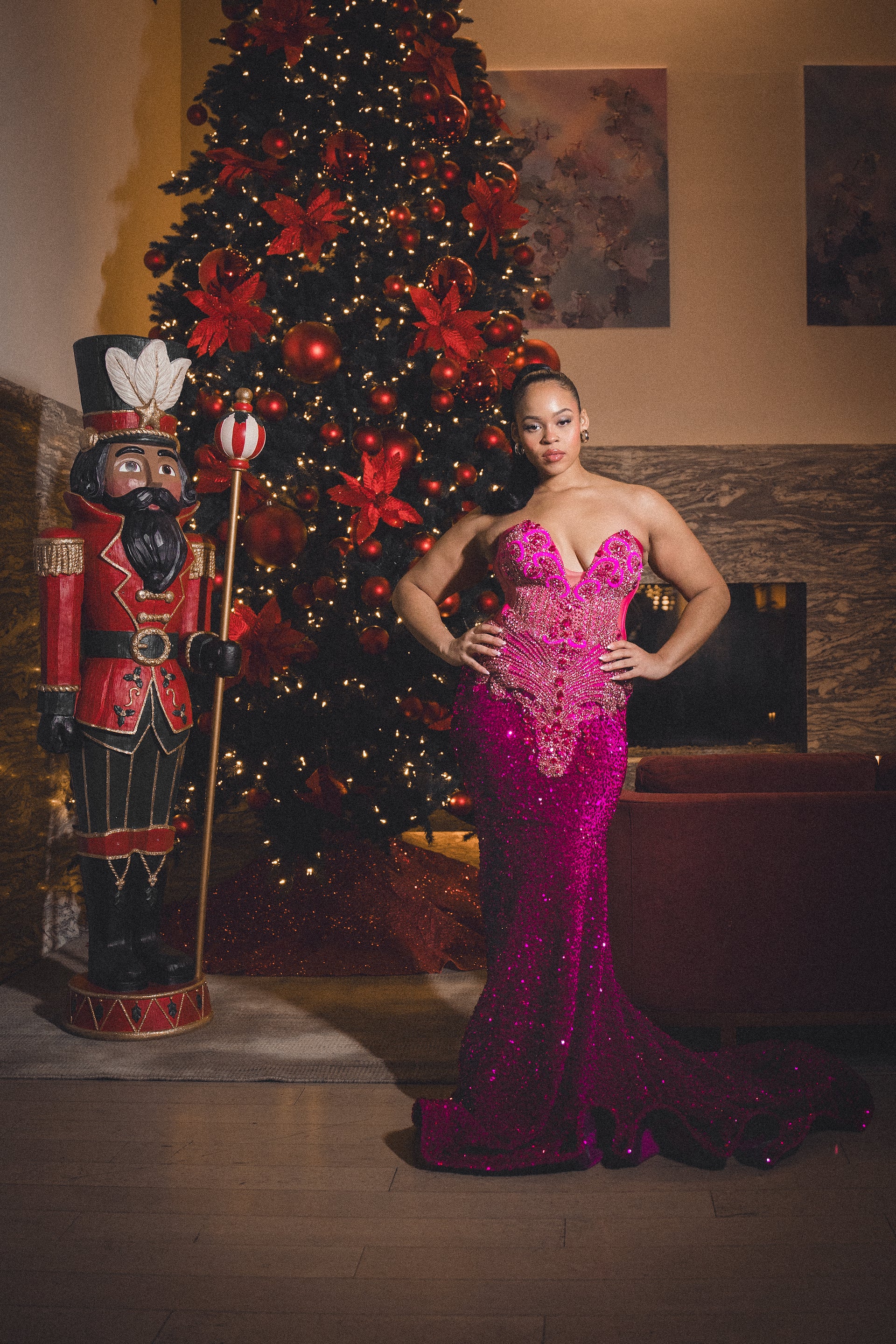 Hot Pink Mermaid Dress